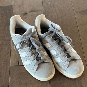 adidas Campus Gray and White Sneakers - worn once size women’s 7